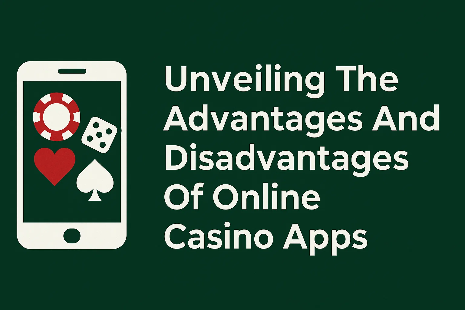 Unveiling The Advantages And Disadvantages Of Online Casino Apps
