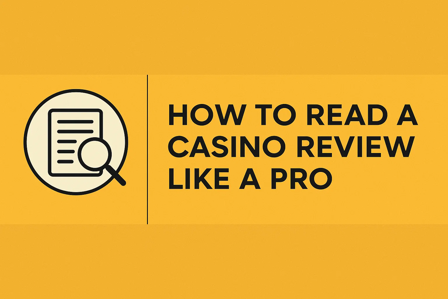 How to Read a Casino Review Like a Pro